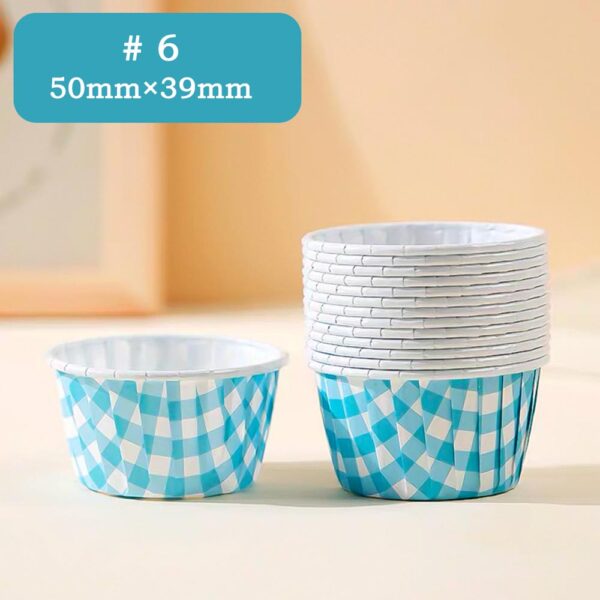 Cupcakes and Muffins Baking Cups With Dots Non-Stick Grease Proofing Cups Mini - Image 12