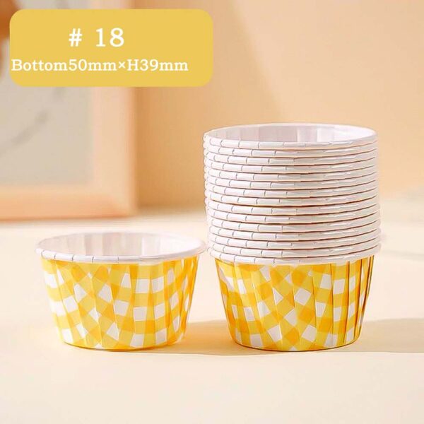 Cupcakes and Muffins Baking Cups With Dots Non-Stick Grease Proofing Cups Mini - Image 24