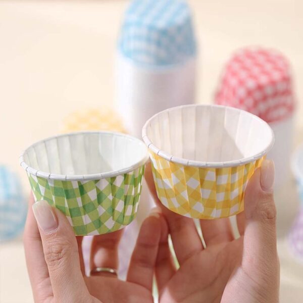 Cupcakes and Muffins Baking Cups With Dots Non-Stick Grease Proofing Cups Mini - Image 5