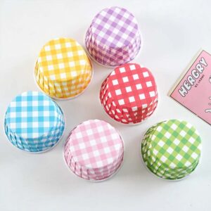 Cupcakes and Muffins Baking Cups With Dots Non-Stick Grease Proofing Cups Mini