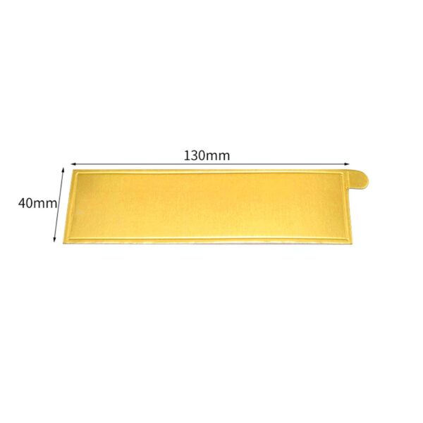 Mokamart Cake Pad Golden Paper Tray Easy Release Mousse Paper Mat With Handle - Image 11