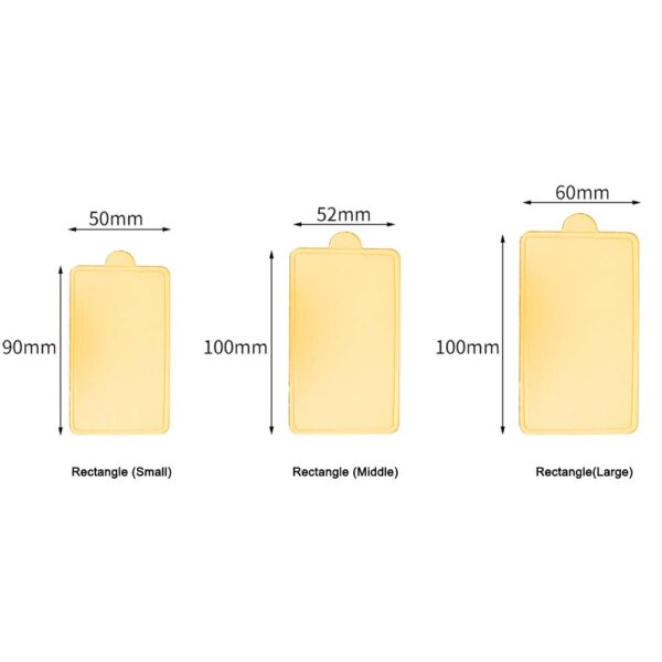 Mokamart Cake Pad Golden Paper Tray Easy Release Mousse Paper Mat With Handle - Image 14