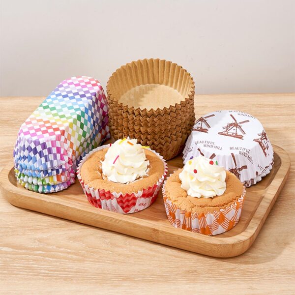 PE Coated Big Cupcake Liner Boat Shape Non-Stick Baking Paper