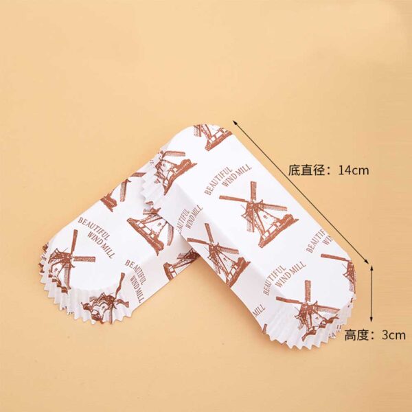 PE Coated Big Cupcake Liner Boat Shape Non-Stick Baking Paper - Image 13