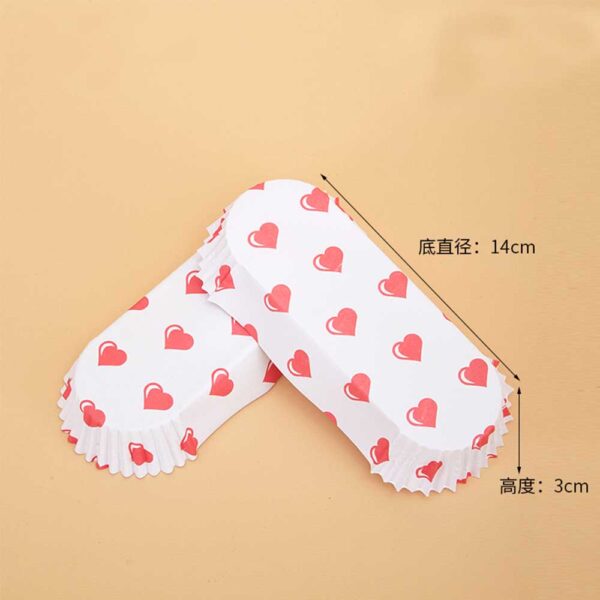 PE Coated Big Cupcake Liner Boat Shape Non-Stick Baking Paper - Image 14