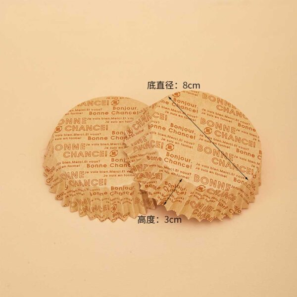 PE Coated Big Cupcake Liner Boat Shape Non-Stick Baking Paper - Image 22