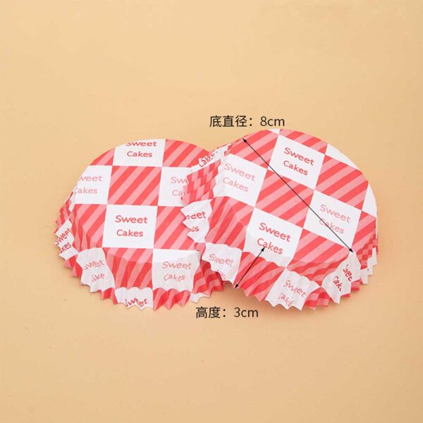 PE Coated Big Cupcake Liner Boat Shape Non-Stick Baking Paper - Image 23