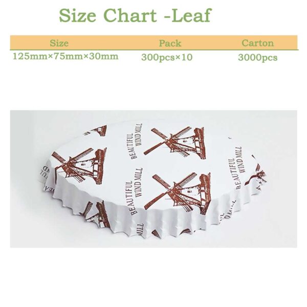 PE Coated Big Cupcake Liner Boat Shape Non-Stick Baking Paper - Image 7