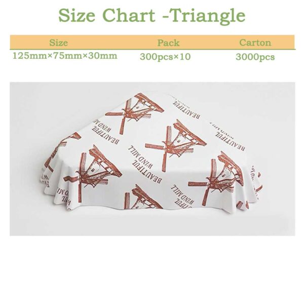 PE Coated Big Cupcake Liner Boat Shape Non-Stick Baking Paper - Image 10