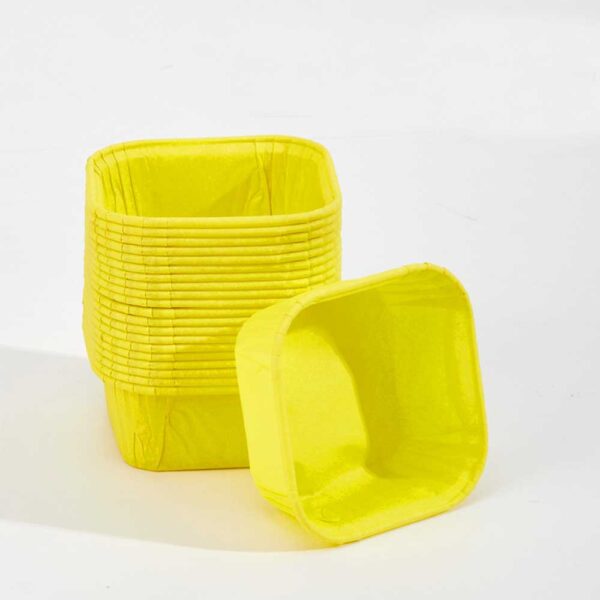 Rolled Rim Parchment Paper Liner Cupcake Wrapper Grease Proof Baking Cups Square - Image 11