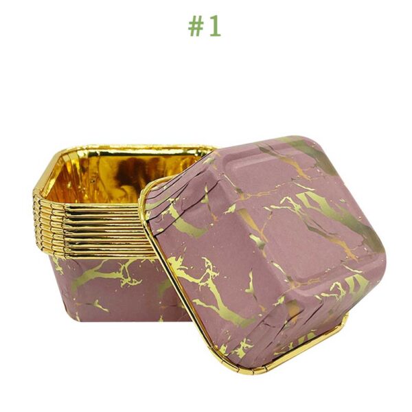 Rolled Rim Parchment Paper Liner Cupcake Wrapper Grease Proof Baking Cups Square - Image 34