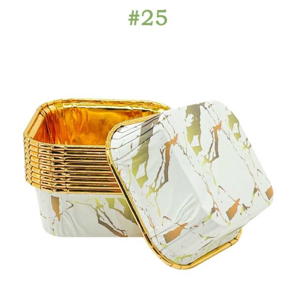 Rolled Rim Parchment Paper Liner Cupcake Wrapper Grease Proof Baking Cups Square - Image 39