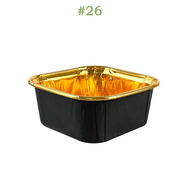 Rolled Rim Parchment Paper Liner Cupcake Wrapper Grease Proof Baking Cups Square - Image 25