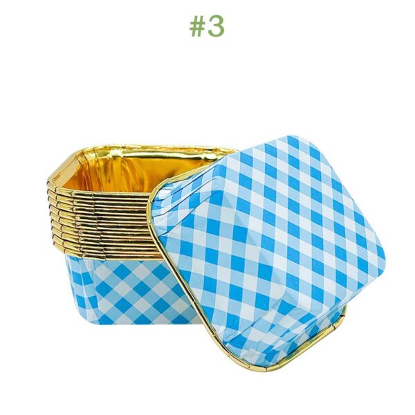 Rolled Rim Parchment Paper Liner Cupcake Wrapper Grease Proof Baking Cups Square - Image 42