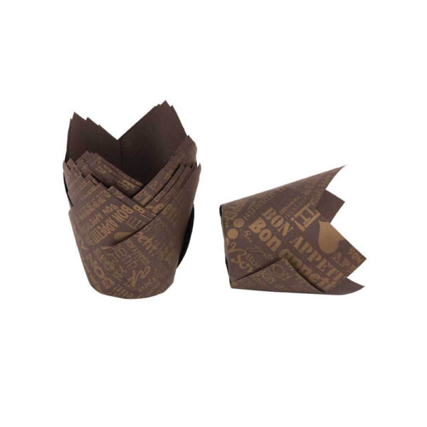 Tulip Cupcake Liners With Base Holder Non-Stick Grease Proof Baking Cups - Image 10