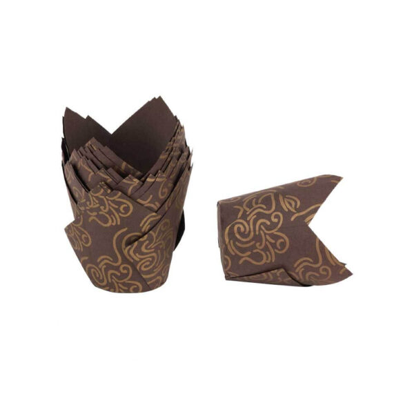 Tulip Cupcake Liners With Base Holder Non-Stick Grease Proof Baking Cups - Image 13