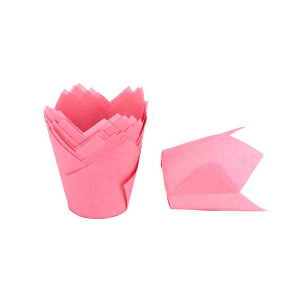 Tulip Cupcake Liners With Base Holder Non-Stick Grease Proof Baking Cups - Image 16