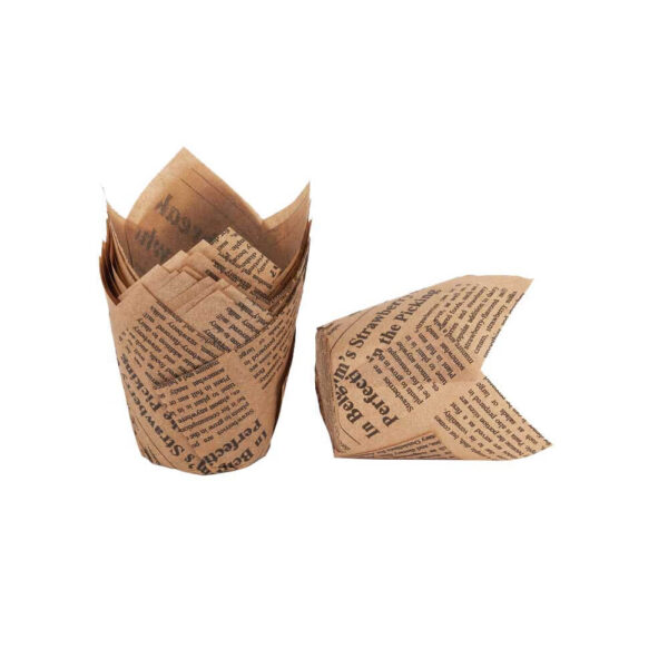 Tulip Cupcake Liners With Base Holder Non-Stick Grease Proof Baking Cups - Image 17