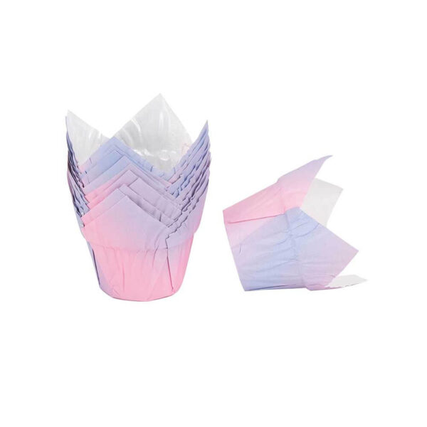 Tulip Cupcake Liners With Base Holder Non-Stick Grease Proof Baking Cups - Image 23