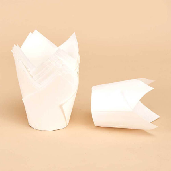 Tulip Cupcake Liners With Base Holder Non-Stick Grease Proof Baking Cups - Image 27