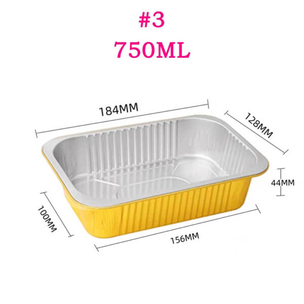 Disposable Aluminum Foil Baking Tray For Grills / Oven/Air fryer - Image 3