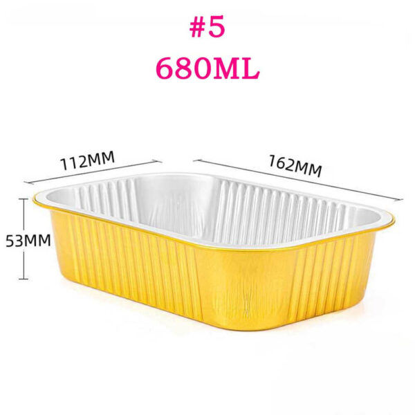 Disposable Aluminum Foil Baking Tray For Grills / Oven/Air fryer - Image 5