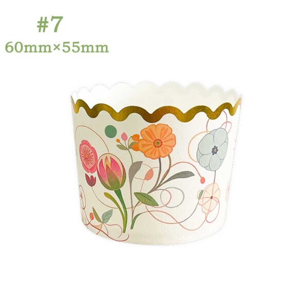 Printed Kraft Baking Cups Biodegradable Patterned Liners Compostable Cake Packaging - Image 8