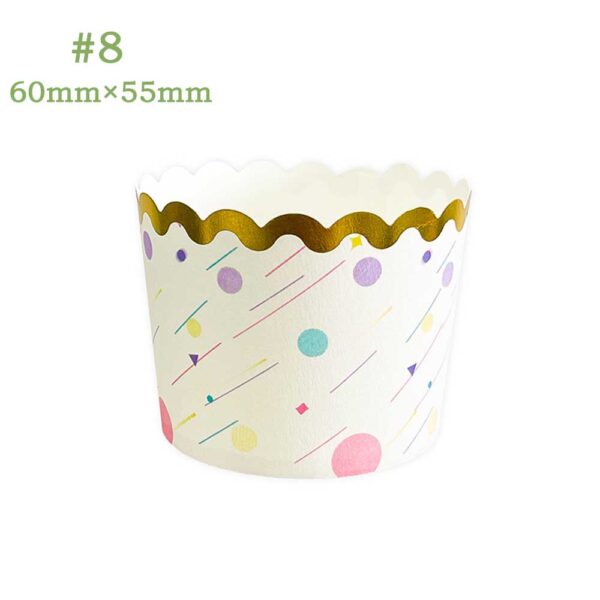 Printed Kraft Baking Cups Biodegradable Patterned Liners Compostable Cake Packaging - Image 9