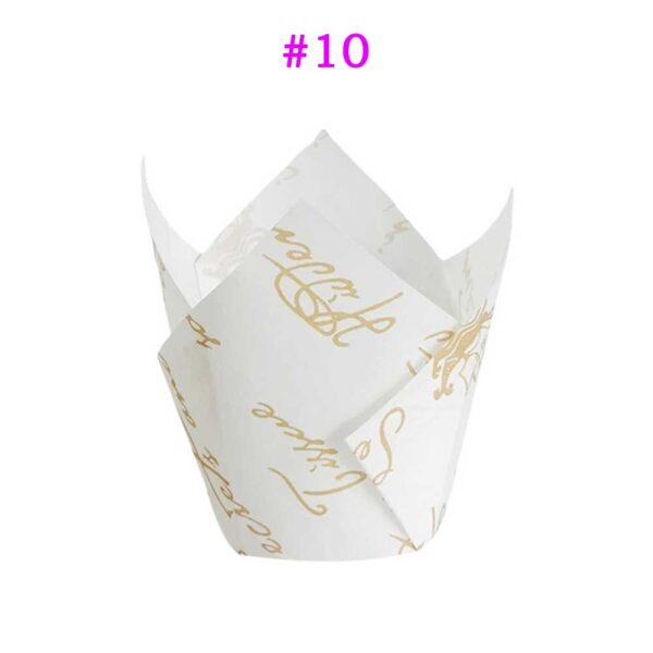 Disposable Paper Tulip Cupcake Liners 50 Counts Wholesale Price - Image 12