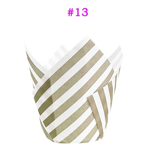 Disposable Paper Tulip Cupcake Liners 50 Counts Wholesale Price - Image 15