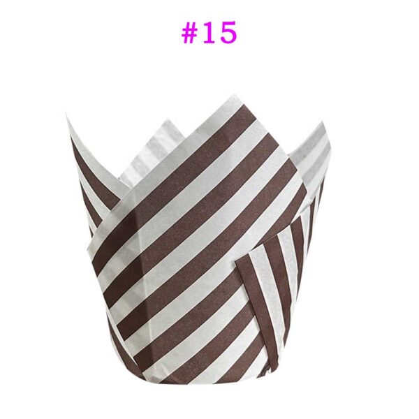 Disposable Paper Tulip Cupcake Liners 50 Counts Wholesale Price - Image 17