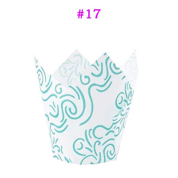 Disposable Paper Tulip Cupcake Liners 50 Counts Wholesale Price - Image 19