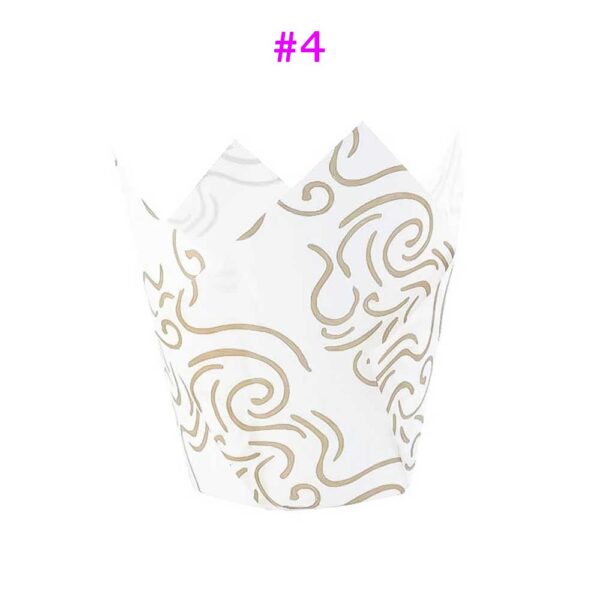 Disposable Paper Tulip Cupcake Liners 50 Counts Wholesale Price - Image 6