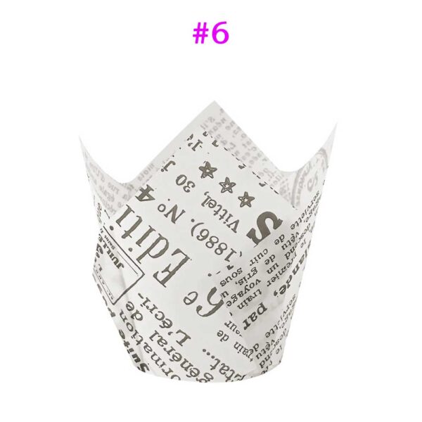 Disposable Paper Tulip Cupcake Liners 50 Counts Wholesale Price - Image 8
