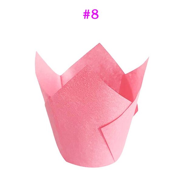 Disposable Paper Tulip Cupcake Liners 50 Counts Wholesale Price - Image 10