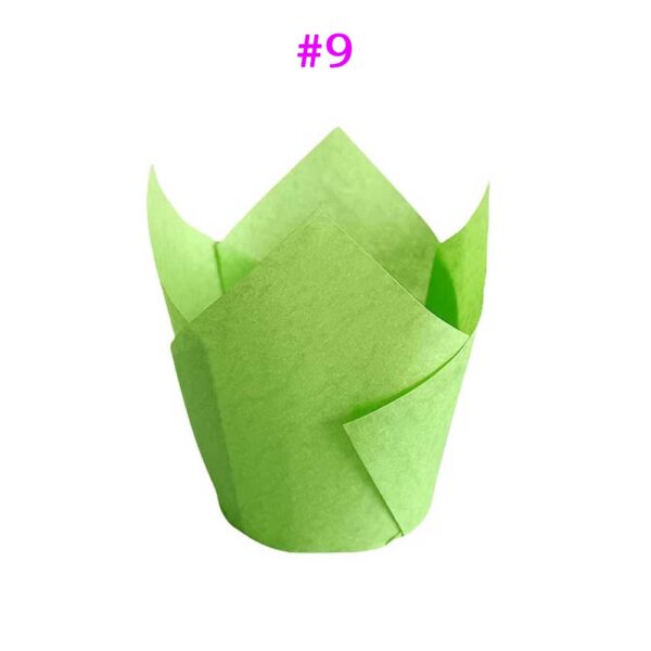 Disposable Paper Tulip Cupcake Liners 50 Counts Wholesale Price - Image 11